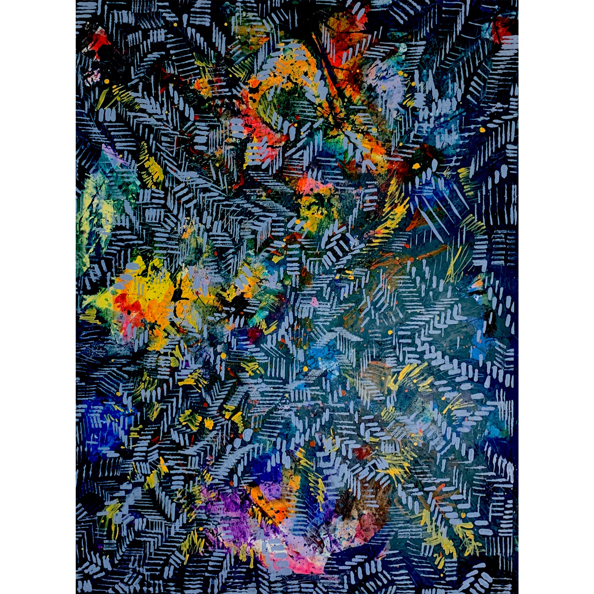 Wild Roses Series in Dark Greens – Fiidaa Art