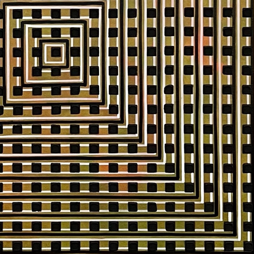 Concentric Squares (Tangerine)