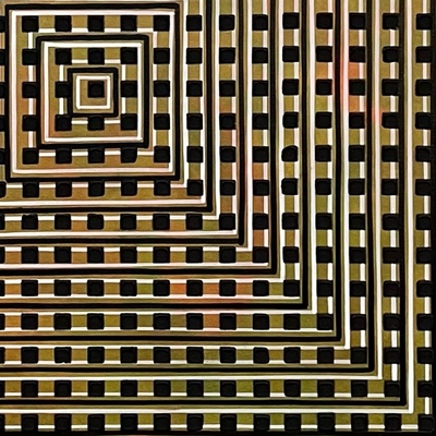 Concentric Squares (Tangerine)