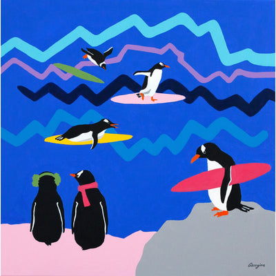 Surfer Penguins